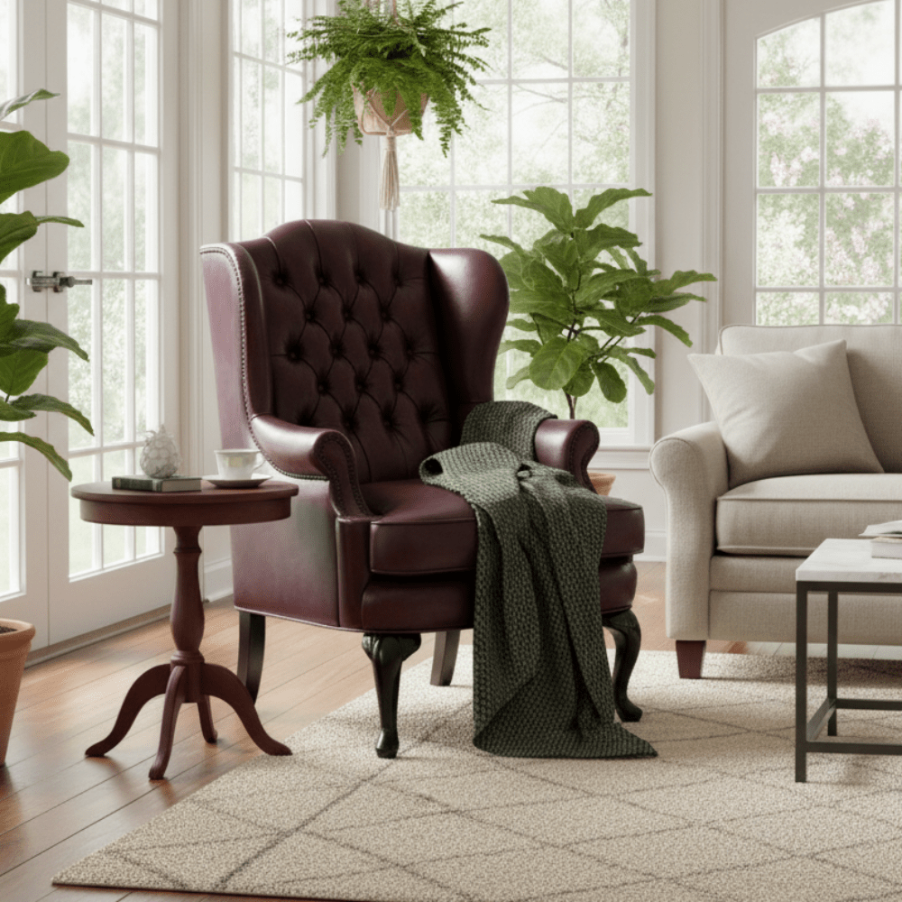 Moran Romsey Wingback Accent Chair