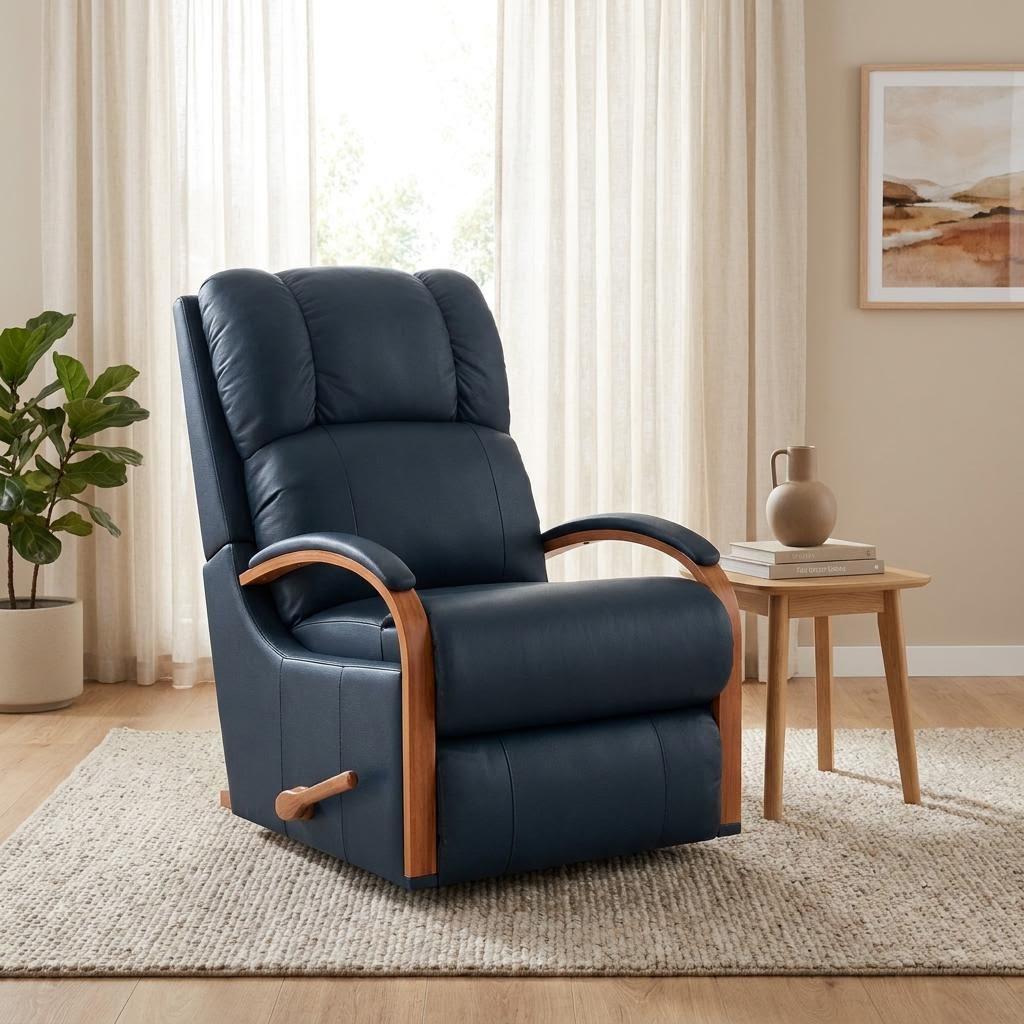 La-Z-Boy Harbortown Recliner in Madras Deep Leather - Clearance Item