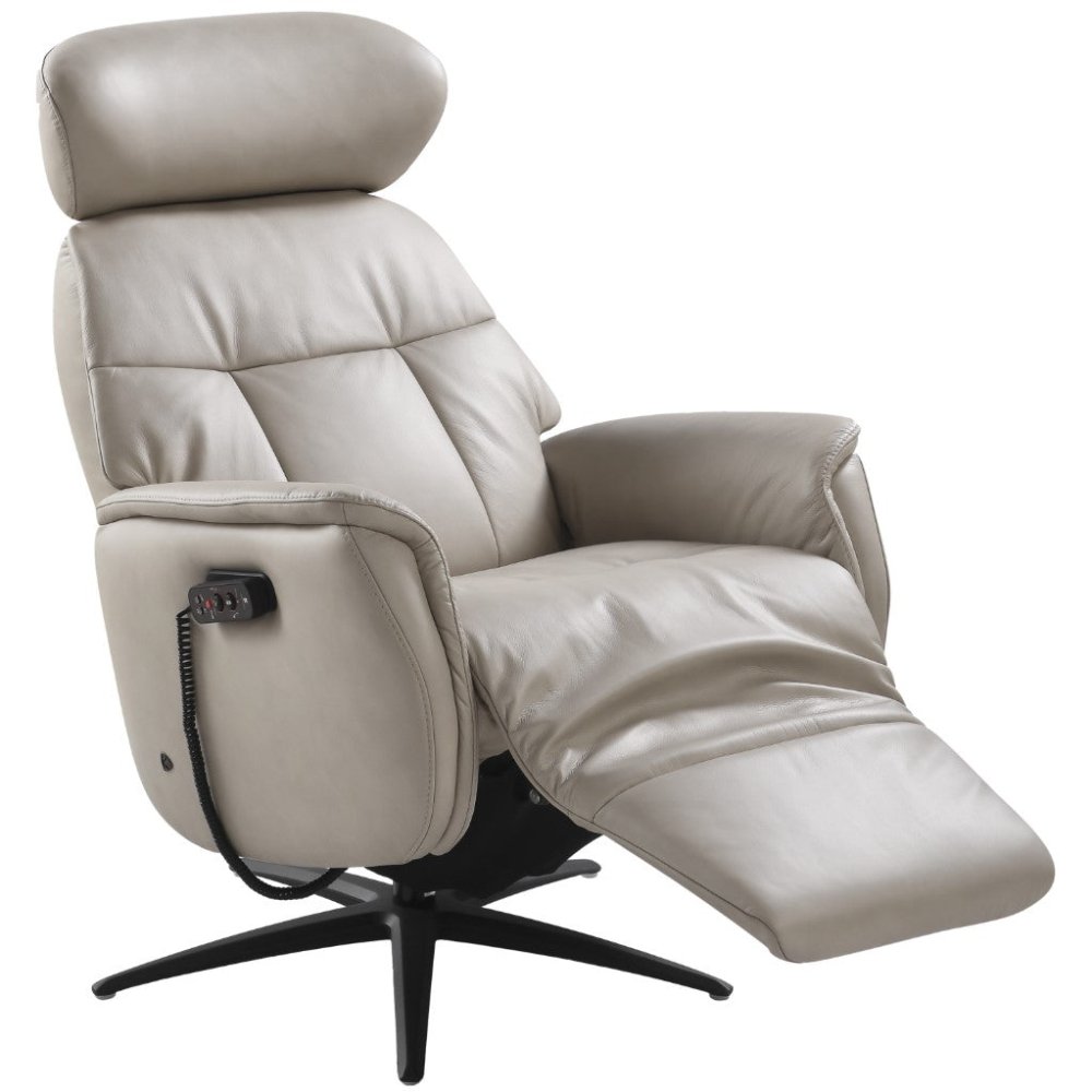 La - Z - Boy Altos Power Massage Recliner Massage Leather from