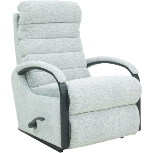 La - Z - Boy Anika Recliner Black Lever + Manual Headrest Fabric from