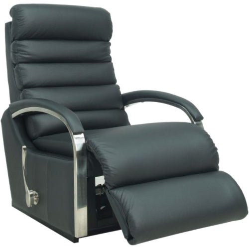 La - Z - Boy Anika Recliner Chrome Lever + Manual Headrest Fabric from