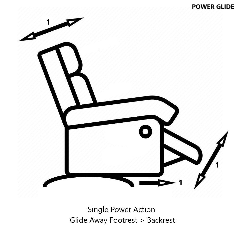La - Z - Boy Kennedy Power Recliner Power Glide Fabric from