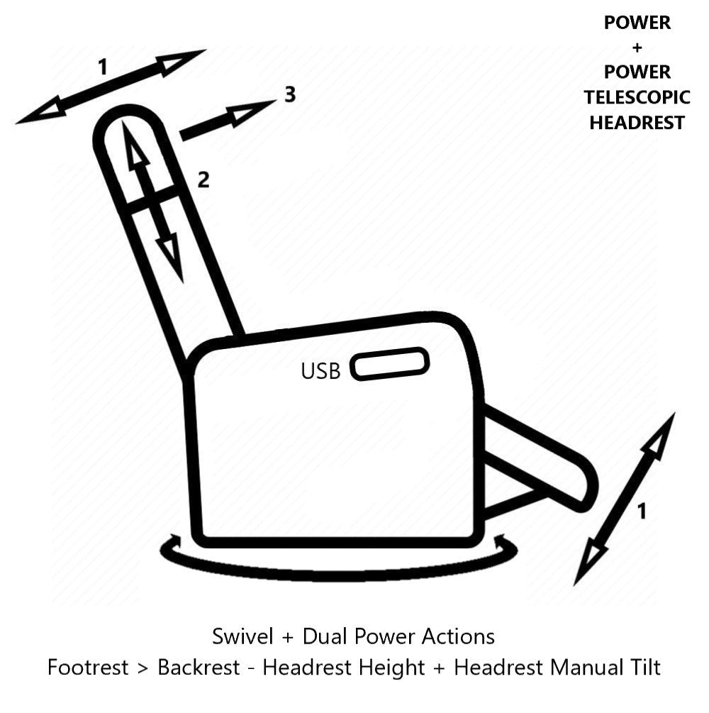 La-Z-Boy Olav Power Nordic Recliner - Aus-Furniture