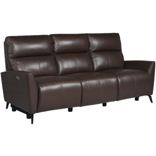 La - Z - Boy Monroe Power Recline Sofa Power Glide + Headrest Fabric from