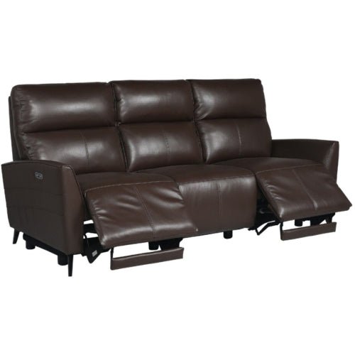 La - Z - Boy Monroe Power Recline Sofa Power Glide + Headrest Fabric from