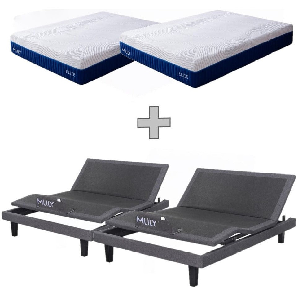 MLILY iActive 20S 2 Motor Electric Split King Bed - Aus-Furniture