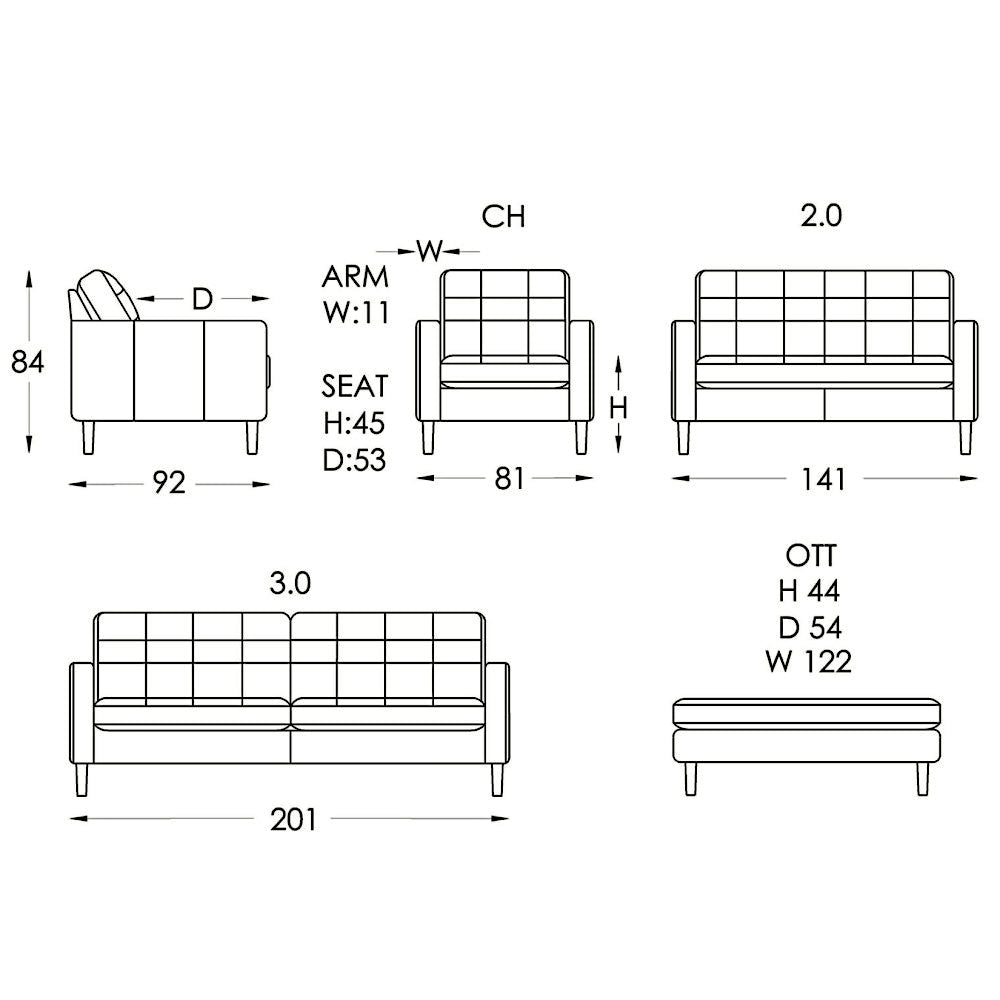 Moran Furniture Elwood Sofa - Aus-Furniture