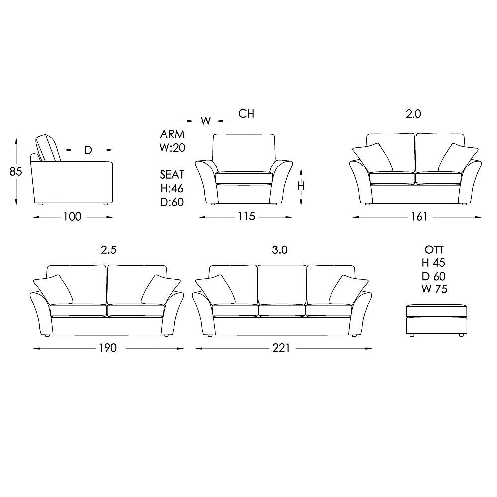 Moran Furniture Maison Sofa Fabric from