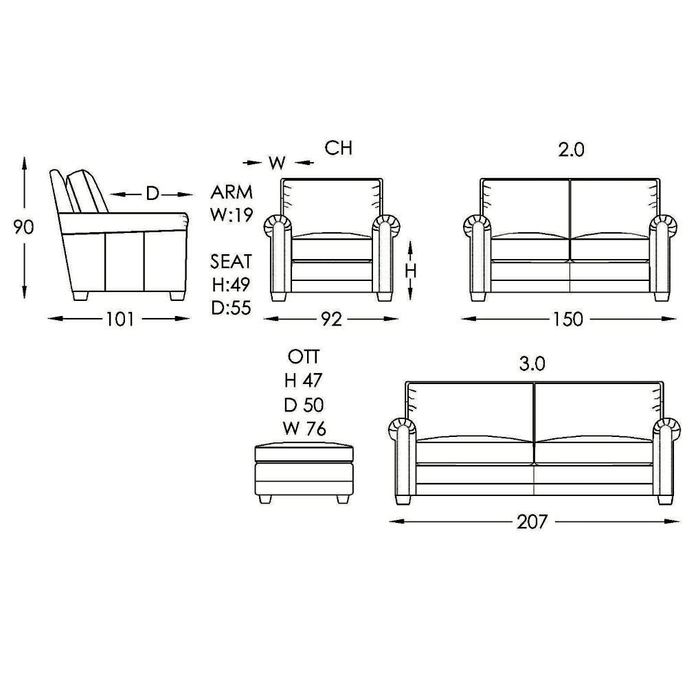 Moran Furniture Ritz Sofa - Aus-Furniture