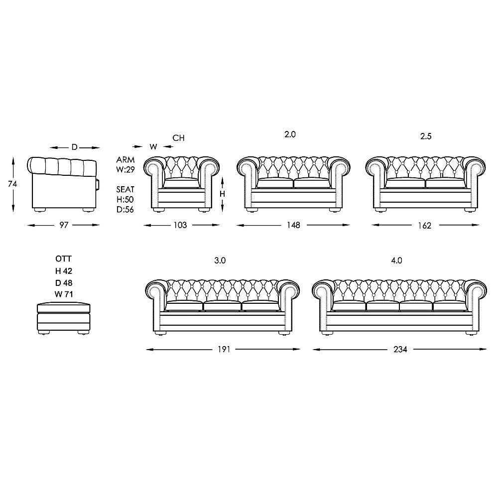 Moran Furniture Wellington Chesterfield Sofa Fabric