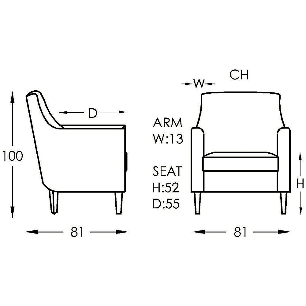 Moran Jimmy Accent Chair Fabric
