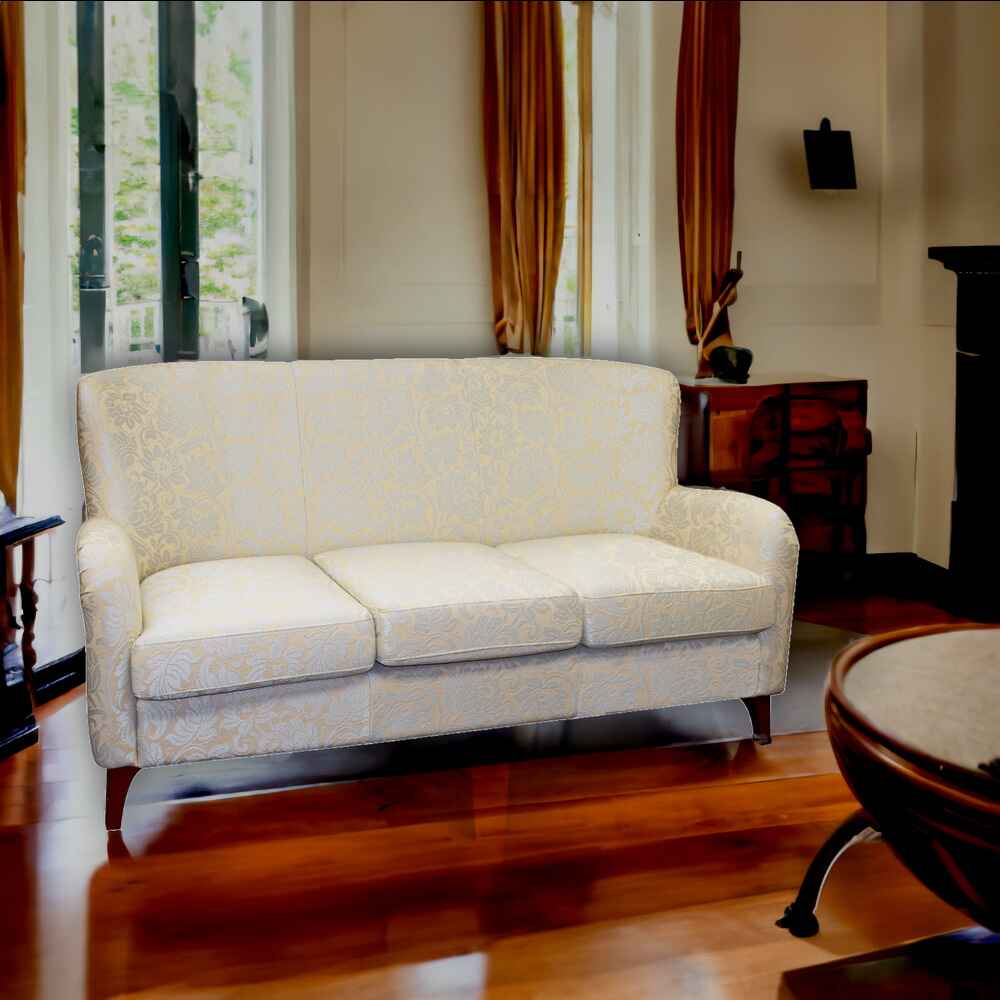 Moran Queen Anne 3 Seat Sofa in Beautiful Fabric - Aus-Furniture