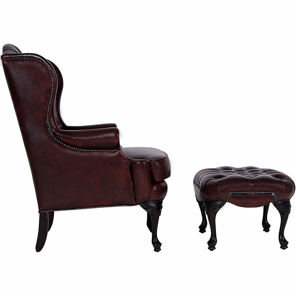 Moran Romsey Wingback Accent Chair Fabric