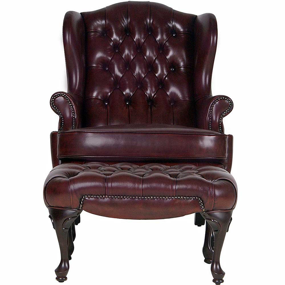 Moran Romsey Wingback Accent Chair Fabric