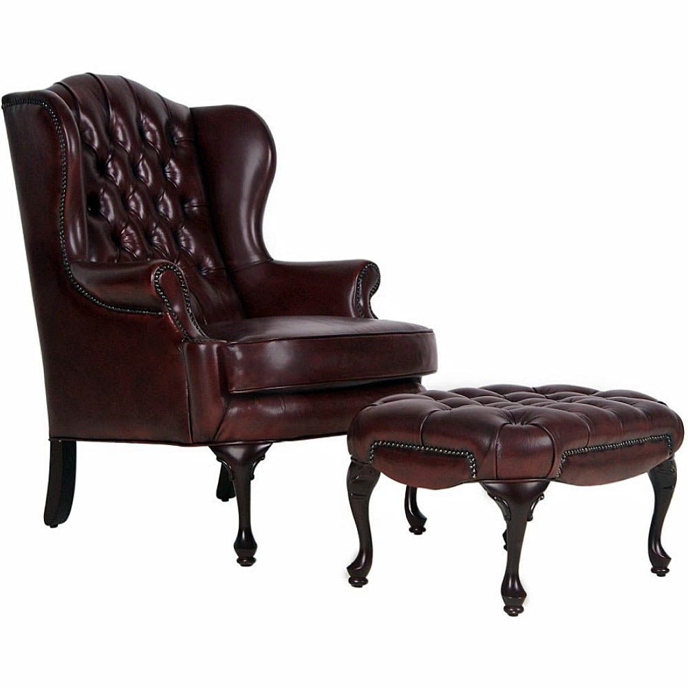 Moran Romsey Wingback Accent Chair Fabric
